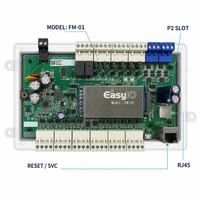 Contrôleur d'automatisation de bâtiment EC-1208 BACnet IP MS/TP Modbus TCP RTU DDC, 12 entrées universelles, 6 sorties universelles, HVAC, rail DIN