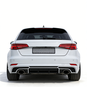 Nuevo Difusor de Parachoques Trasero de Alta Calidad, Estilo RS3, con Doble Salida de Escape, para Audi Hatchback 8V 2013-2016, No S-Line - Product Image 2