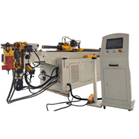 Máquina dobladora de tubos CNC automática completa con mandril, bomba y motor PLC para doblado de tubos de acero inoxidable/aleación/aluminio para tuberías de alimentos/lácteos