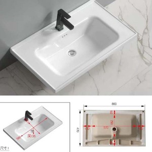 Muebles <span class=keywords><strong>de</strong></span> Baño Modernos y Duraderos <span class=keywords><strong>de</strong></span> Madera Contrachapada, Conjunto <span class=keywords><strong>de</strong></span> Lavabo y Mueble <span class=keywords><strong>de</strong></span> Baño, Mueble <span class=keywords><strong>de</strong></span> Baño Suspendido en la Pared con Espejo - Product Image 2