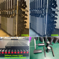 LEDEAST ZD20 Personnalisable 48V Tuya Dali TRIAC Lumière linéaire sur rail magnétique intelligente à intensité variable, lampe à grille pliable