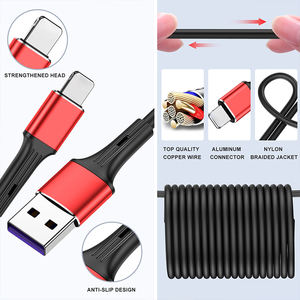 สายชาร์จเร็ว 8 พิน 3a แบบ USB พร้อมสายดาต้า รองรับ <span class=keywords><strong>Micro</strong></span> PD สำหรับโทรศัพท์ <span class=keywords><strong>11</strong></span> 12 13 14 <span class=keywords><strong>Pro</strong></span> <span class=keywords><strong>Max</strong></span> สำหรับระบบ iOS - Product Image 4