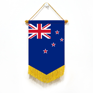 Wholesale Mini Pennant Car Flags New Zealand Wall Decor <b>Small</b> Ornaments Hanging Digital Printing Satin Material - Product Image 1