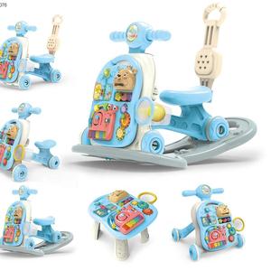 2025 nouvelle éducation précoce 6 en <span class=keywords><strong>1</strong></span> multifonctionnel bleu enfant en bas âge voiture à bascule jouet Musical bébé marcheur avec lumière - Product Image 2