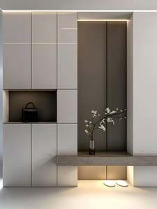 Modern Design Small Wood <b>Shoe</b> Storage <b>Rack</b> Slim Standing <b>Shoe</b> Cabinet Bedroom Cabinet with 5-Year Warranty - Product Image 4