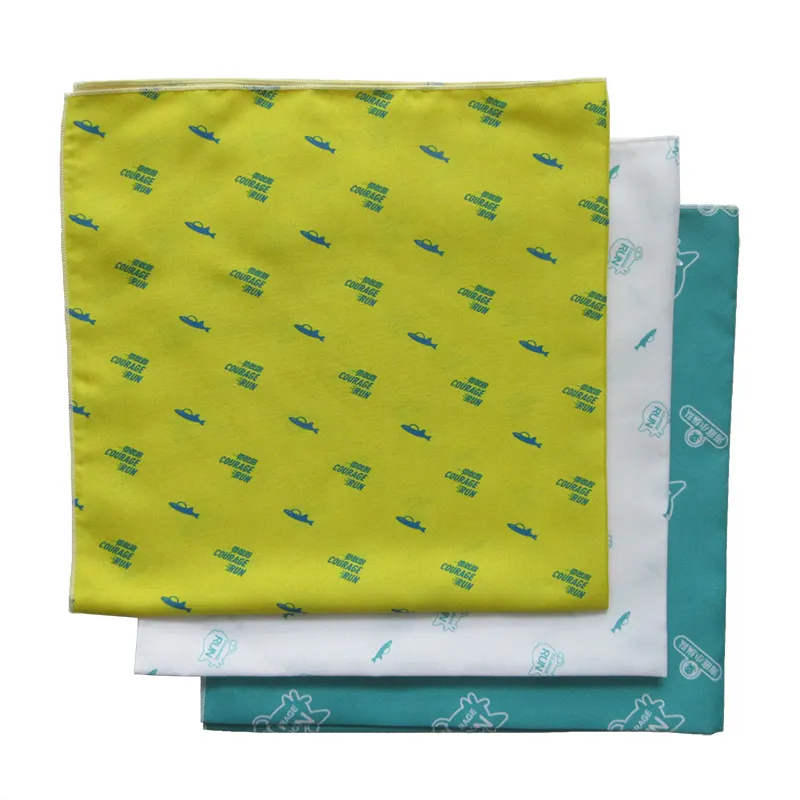 Высококачественный цветной квадратный шелковый платок-бандана по заводской цене