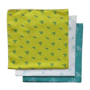 High Quality Colorful Square Bandana Silk Kerchief Factory Price