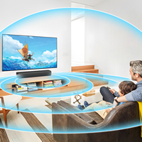 Sound Bar 50W Soundbar untuk Smart TV Speaker BT 5.3 dengan Koneksi ARC/OPT/AUX Surround untuk Audio Home Theater