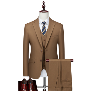 <span class=keywords><strong>Trajes</strong></span> Grises Claros para <span class=keywords><strong>Hombre</strong></span>, Traje de Novio para Negocios, Padrinos de Boda/Cena, 3 Piezas (Chaqueta + Chaleco + Pantalones) con Dos Botones MBS563 - Product Image 6