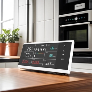 Détecteur de CO2 HEDAO, détecteur de PM2.5, HCHO, TVOC, moniteur de qualité de l'air pour la qualité de l'air intérieur de la chambre - Product Image 5