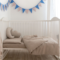 Vente flash - Ensemble de literie pour lit bébé en coton crêpe de qualité, écologique, unisexe, toutes saisons, design personnalisé, sécurité, linge de lit pour berceau