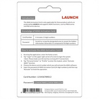 Carte d'activation ADAS Launch X431, logiciel de calibrage, application pour Launch X431 PAD VII Pro5 Pro3S+ Pro3 APEX
