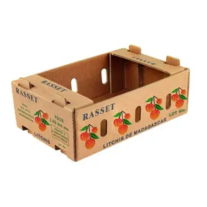 Factory Direct Custom Print Logo Cherry Apple Fruits Packaging Cardboard Boxes For Sale