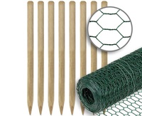Grillage hexagonal enduit de PVC de 3/4 "-1"- 2 "/filet/grillage de poulet/piège à crabe et à poisson/maille de lapin en rouleaux