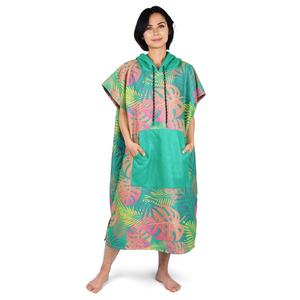 Serviette <span class=keywords><strong>de</strong></span> plage à capuche en microfibre pour femme avec fonction compressée d'été à rayures avec logo personnalisé - Product Image 3