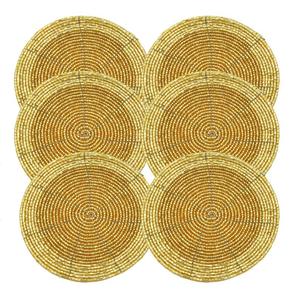 Posavasos Hechos a Mano con Cuentas, Felicidad Hecha a Mano - Product Image 1