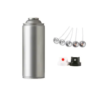 Aerosol Tin Can with Aerosol Valve and Actuator for Spray Paint