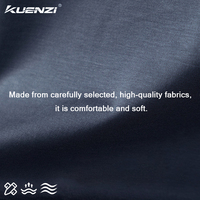 Kuenzi T-shirt décontracté en coton mercerisé 200 fils, tricoté uni, sensation fraîche, lavable en machine, coupe classique, manches courtes, anti-boulochage