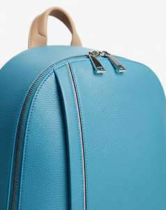 Modern Two Tone PU <b>Leather</b> <b>Backpack</b> Slim Fit Lightweight School and College Use Daily Use <b>Backpack</b> - Product Image 2