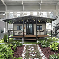 Maison mobile de luxe extensible, conteneur préfabriqué de 20 ou 40 pieds, style villa, avec deux ou quatre salons et bureau à domicile