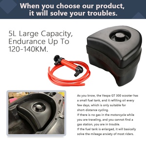 Xe Máy Bên Ngoài Bình Nhiên Liệu 5L Công Suất Ghế Xô 120-140Km Độ Bền Dầu Trống Khai Thác Công Cụ Cho Vespa Gts 125 300 250 - Product Image 3
