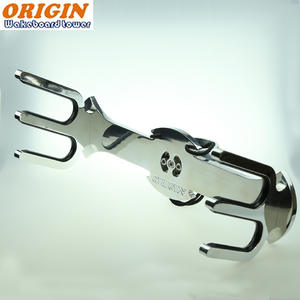 Toboggan aquatique en aluminium poli en forme de batte avec supports en PVC pour yachts et navires domestiques Stockage OWT-SKII - Product Image 5