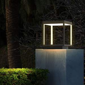 ไฟติดเสาพลังงานแสงอาทิตย์สไตล์โมเดิร์นไฟประตูหลักสำหรับใช้ในครัวเรือนไฟสวนสวนกลางแจ้ง - Product Image 3