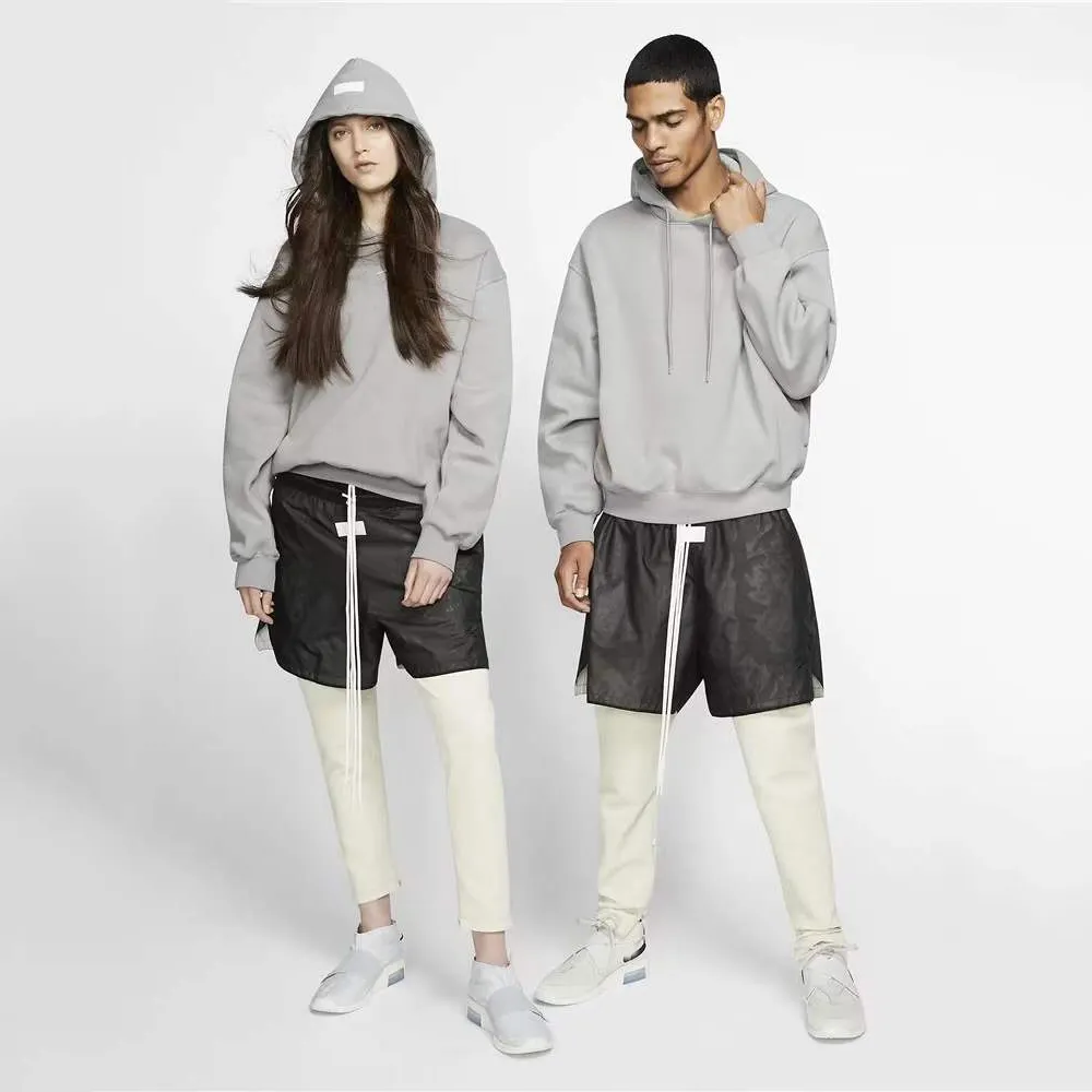 Popüler markalar için OEM özel kapüşonlu üstler Unisex Streetwear ağır çift kap erkekler ve kadın boy svetşört