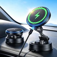 Chargeur de voiture magnétique sans fil en gros, commande en gros, 15W, aimant 3200gf, aspiration 82LBS, compatible dropshipping, tous smartphones