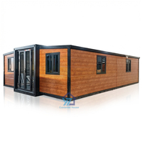 Casa Contenedor de Lujo de 40 pies, Casa Prefabricada Expandible, Vivienda Modular para Obras de Construcción en Uruguay