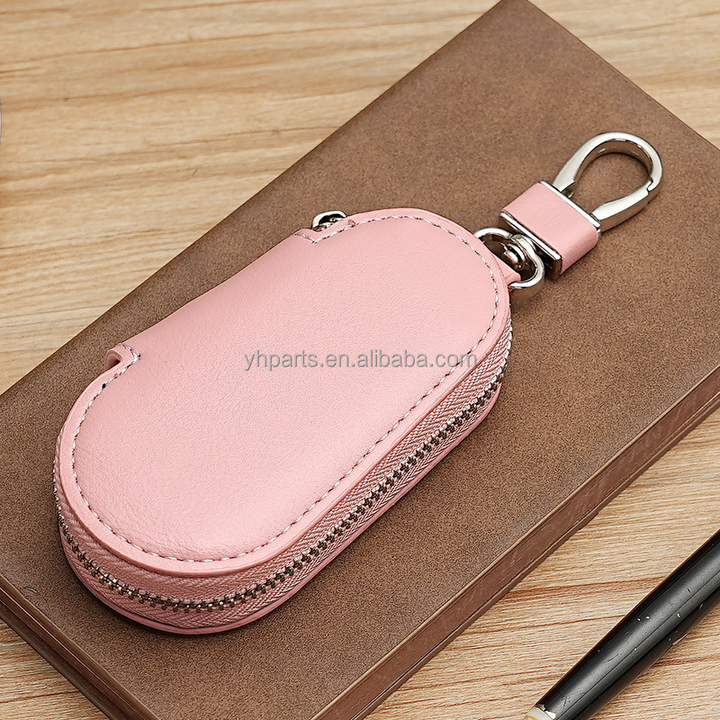 YH Leather Car Key Case - Universal Key Fob Cover - Model: key case-32