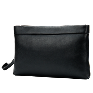Custom Genuine Leather Long <b>Men's</b> Clutch Bag with Zipper Closure Waterproof Large Capacity Travel Wallet & <b>Purse</b> - Product Image 1