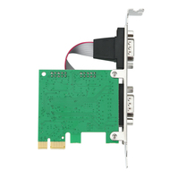 WCH CH382L Adaptateur série PCIe vers double ports DB9 RS232 PCI-E 2 S Add On Cards
