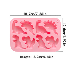 Molde <span class=keywords><strong>de</strong></span> Silicona <span class=keywords><strong>de</strong></span> <span class=keywords><strong>Dinosaurio</strong></span> <span class=keywords><strong>de</strong></span> 8 Cavidades para Chocolate, Caramelos, <span class=keywords><strong>Fondant</strong></span>, Velas, Jabón, Repostería, Pastelería, Decoración <span class=keywords><strong>de</strong></span> Pasteles, Molde <span class=keywords><strong>de</strong></span> Silicona para Hornear - Product Image 2