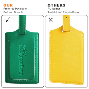 לוגו מותאם אישית דפוס סובלימציה דרכון כיסוי ותג מטען סט דרכון עור pu - Product Image 2