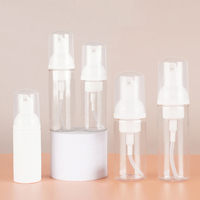 50ml 100ml 150ml emballage cosmétique en plastique moussant cils shampooing bouteilles cils mousse nettoyant pour le visage liquide mousse pompe bouteilles
