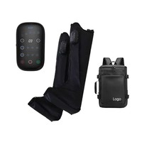 Système de thérapie de récupération Relax portable sans fil électrique Bottes de massage par compression d'air pour les jambes avec chaleur et vibrations