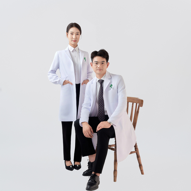 High Quality Manufacture OEM White Women/men Chemical Resistant White Lab Coats