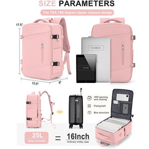 OEM Logo Professional Waterproof Travel <b>Backpack</b> for Women Men 15.6 Inch Laptop College Bag Large Capacity Business Rucksack - Product Image 3