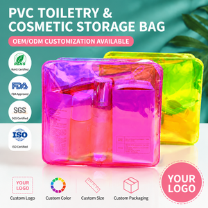 <span class=keywords><strong>Bolsas</strong></span> <span class=keywords><strong>de</strong></span> Maquillaje Transparentes, <span class=keywords><strong>Bonitas</strong></span> y Modernas, Bolsa <span class=keywords><strong>de</strong></span> Cosméticos <span class=keywords><strong>de</strong></span> Viaje con Diseño Láser, Bolsa Organizadora para Brochas <span class=keywords><strong>de</strong></span> <span class=keywords><strong>Aseo</strong></span>, Estuche Necesario para Maquillaje - Product Image 1