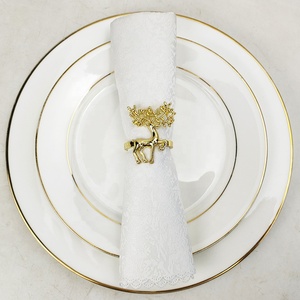 Cerf <span class=keywords><strong>de</strong></span> noël wapiti anneau <span class=keywords><strong>de</strong></span> <span class=keywords><strong>serviette</strong></span> pour la <span class=keywords><strong>table</strong></span> - Product Image 6