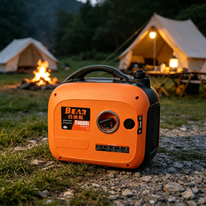Générateur d'essence portable silencieux à fréquence variable de 4 kW pour usage domestique, personnalisable, 4000 1. Conception légère de l'Enti - Product Image 1