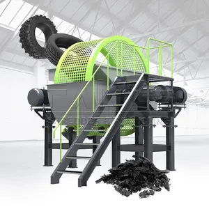 FANTE Professional Uesd Car Tire Shredding Crusher Equipment System Waste Car Tire Granules Shredder Machine