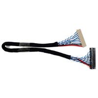Cable LVDS FIX-30P de 2 Canales y 8 Bits para Pantalla LCD de 17\", 19\", 21.5\", 23\", 1280x1024, 1920x1080, Cable Lvds de 30 Pines