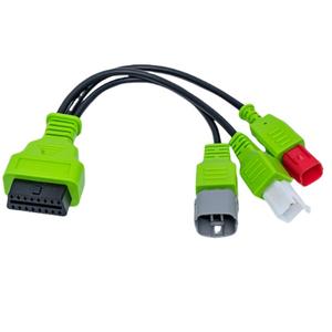 <span class=keywords><strong>Cable</strong></span> de Diagnóstico OBD2 para Motocicletas Kawasaki Z/<span class=keywords><strong>Suzuki</strong></span> 4/<span class=keywords><strong>Suzuki</strong></span> 6 Series - Conector 3 en 1 de 4 Pines/6 Pines - Product Image 1