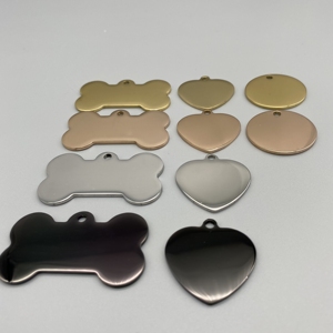 מכר טוב באיכות חדשה עיצובים סובלימציה ריק מתכת כלב תגיות עם צורות שונות - Product Image 5