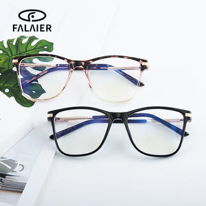 Monturas de Gafas Rectangulares FalaiEr TR90 con Lentes Anti Luz Azul, Unisex, Tamaño Mediano, Gafas Ópticas - Product Image 2