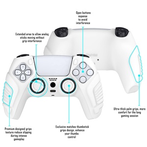 Funda Protectora de Silicona Suave con Dos Cubiertas para Joysticks para el Control de PS5 - Product Image 6