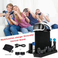 Chargeur de siège multifonctionnel Ps4/slim/pro/VR amélioré Support de refroidissement Poignée Chargeur Base Support de disque Accessoires
