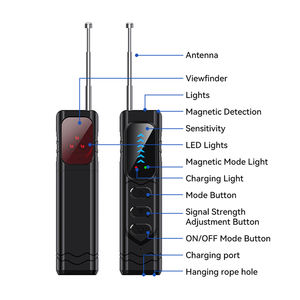 T17 Tragbarer Fehler finder mit HF-Erkennung GPS-Tracker-Scanner Persönlicher Einbruch <span class=keywords><strong>alarm</strong></span> Versteckter Kamera-Detektor - Product Image 2